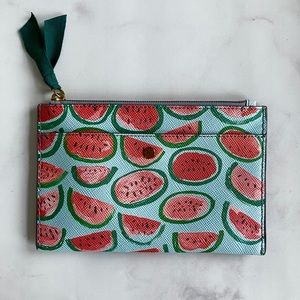 J.Crew Medium Pouch in Watercolor Watermelon